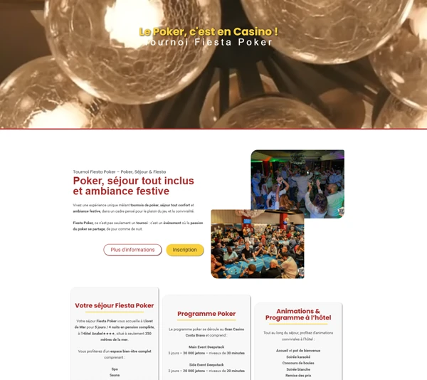 Site web du Tournoi Fiesta Poker Gambler 04 Les Mées